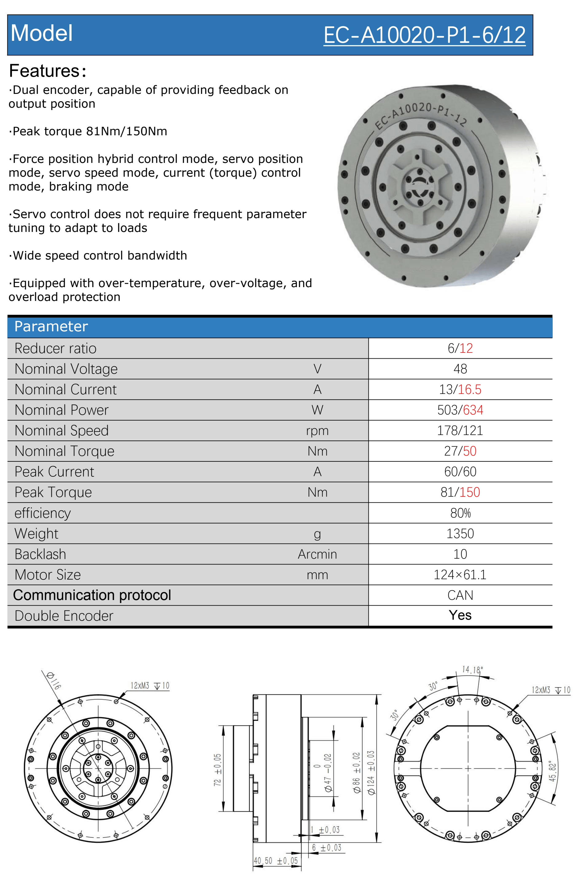 Robot actuator parameter